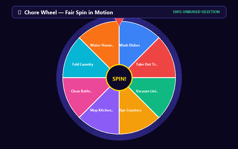 Spinning Chore Wheel